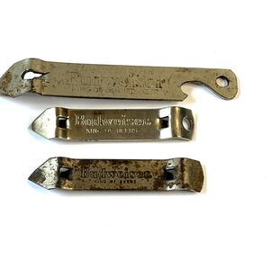 3 Vintage Budweiser Beer Can Bottle Opener King Of Beers Anheuser Busch